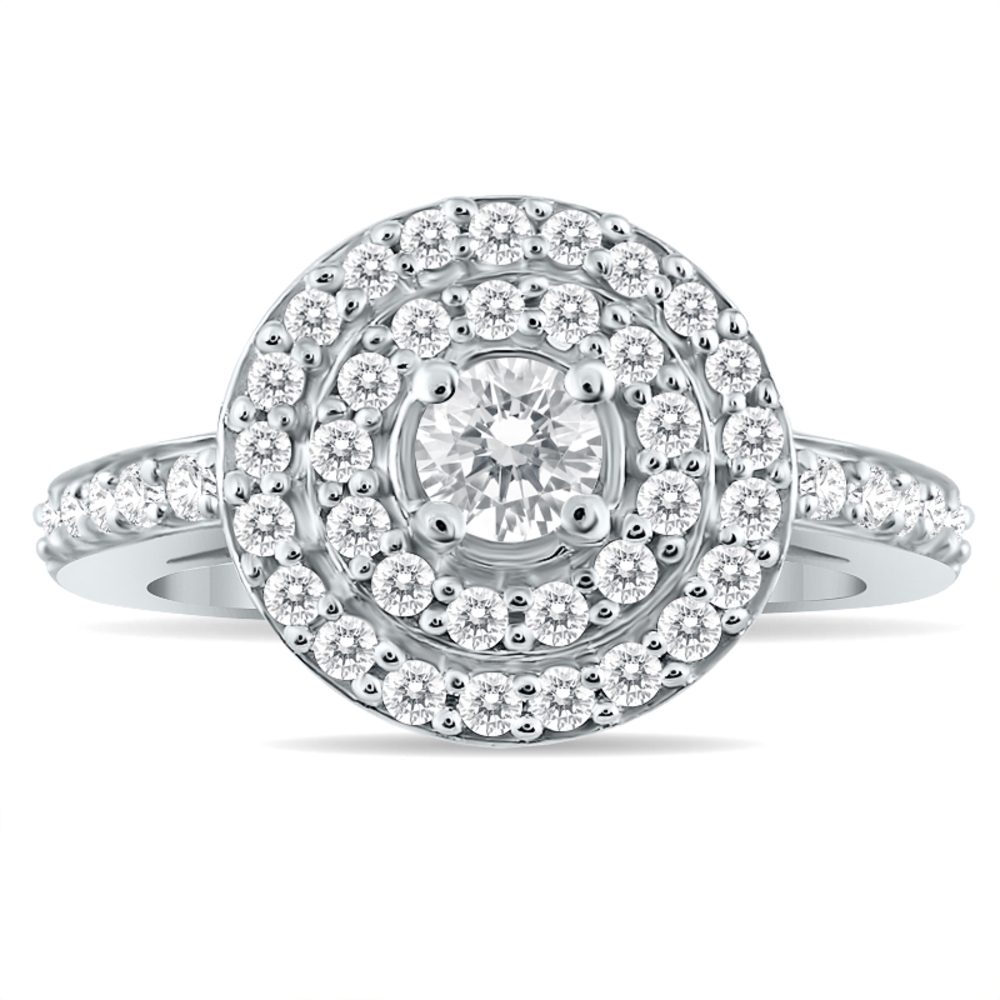 3/4 Carat TW Diamond Brilliance Ring in 10K White Gold